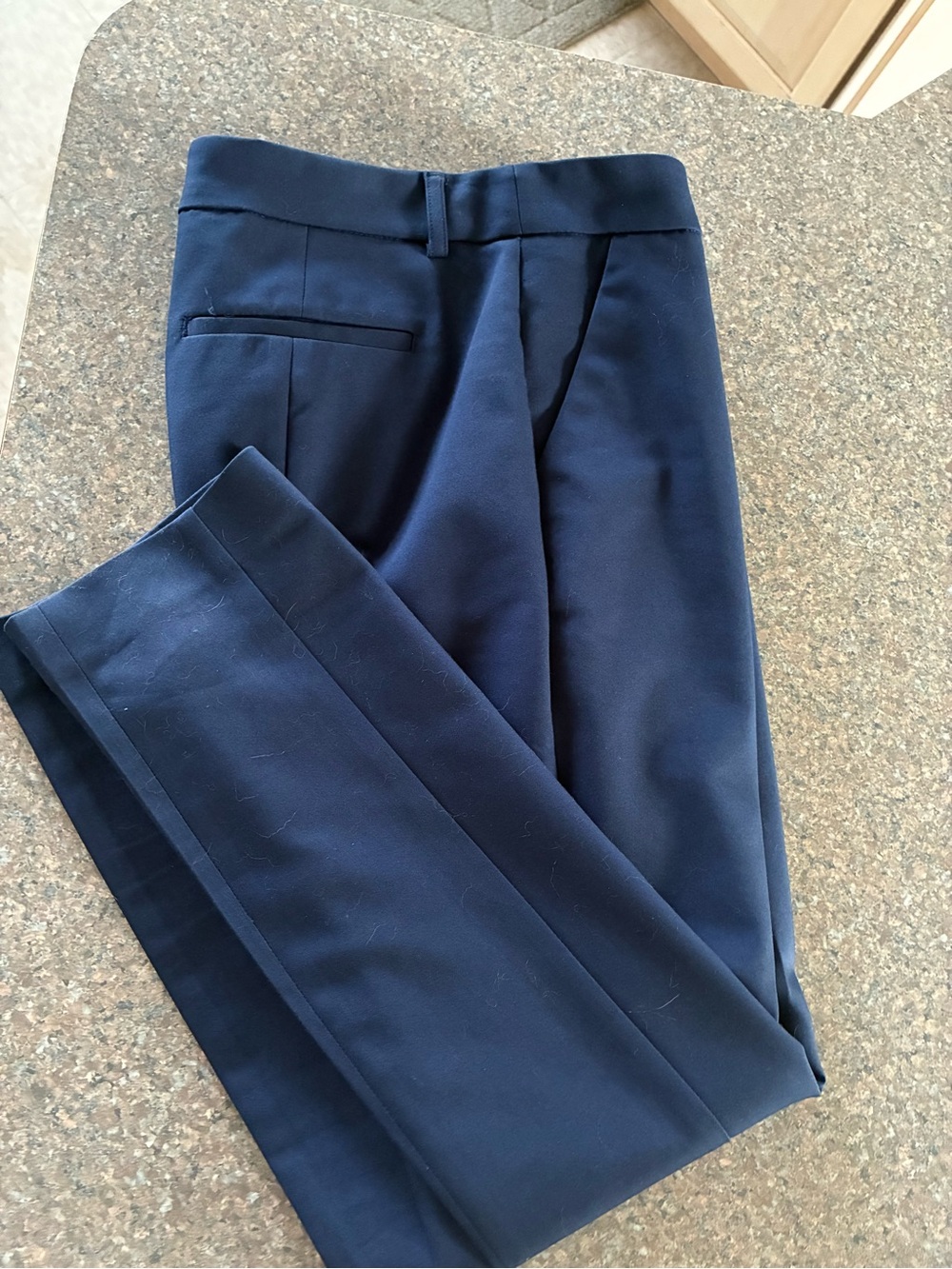 White House Black Market Navy Cropped Dress Pants